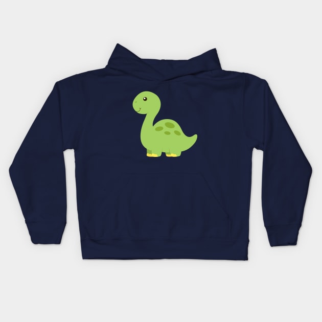 Dinosaur Kids Dino Design Kids Hoodie by samshirts